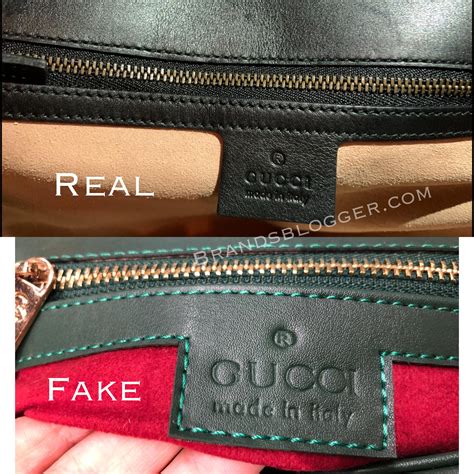 how to tell authentic gucci bag from fake|counterfeit gucci bag.